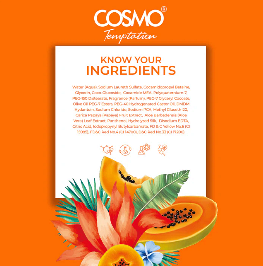 Gel de duș Cosmo Papaya 1000ml