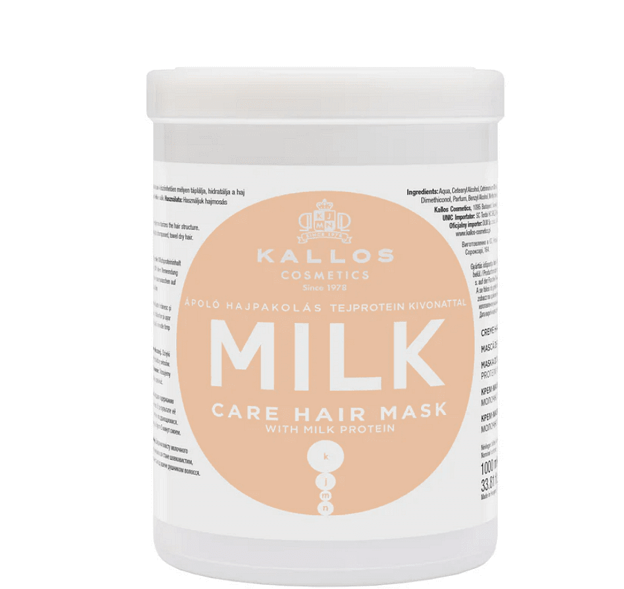 Mască cremă de păr cu extract de proteine din lapte Kallos Milk 1000ml