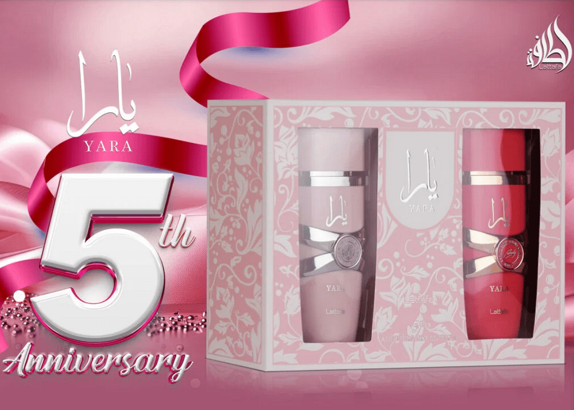 Set Lattafa Yara + Bomboane Yara Ediție Aniversară 5