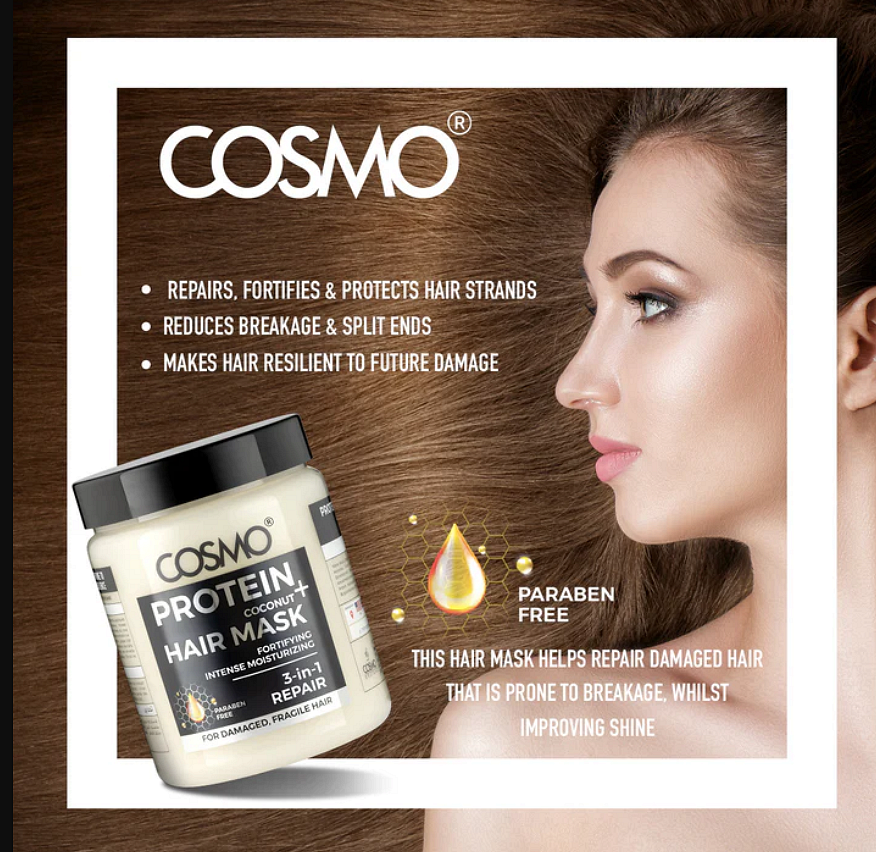 Masca de păr Cosmo Protein + Ulei de cocos 1000ml