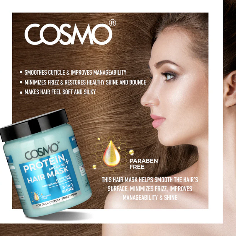 Mască pentru păr Cosmo Protein+ Ulei de Argan 1000ml