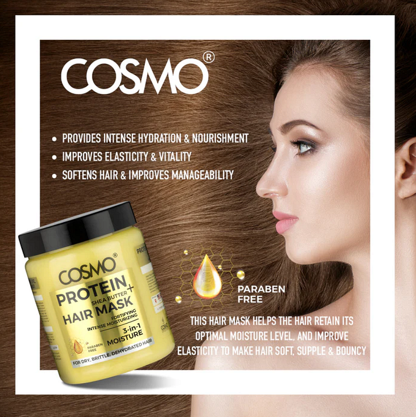 Mască pentru păr Cosmo Protein+ Ulei de Argan 1000ml
