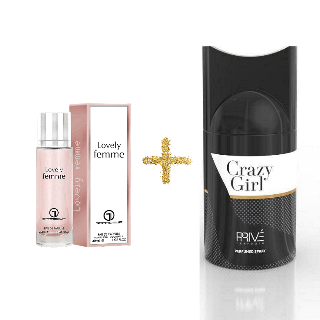 Mini Lovely Femme + Deodorant Crazy Girl