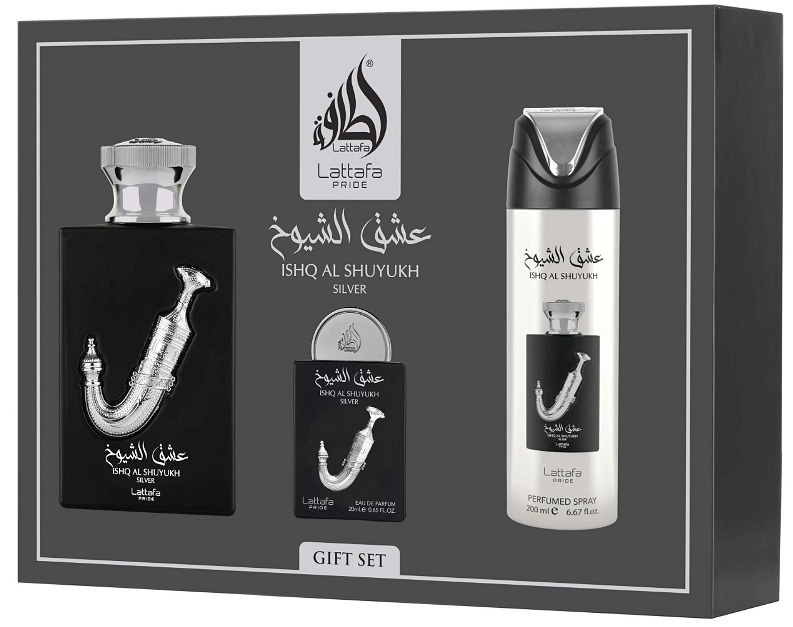 Set Ishq Al Shuyukh Silver Gift Set