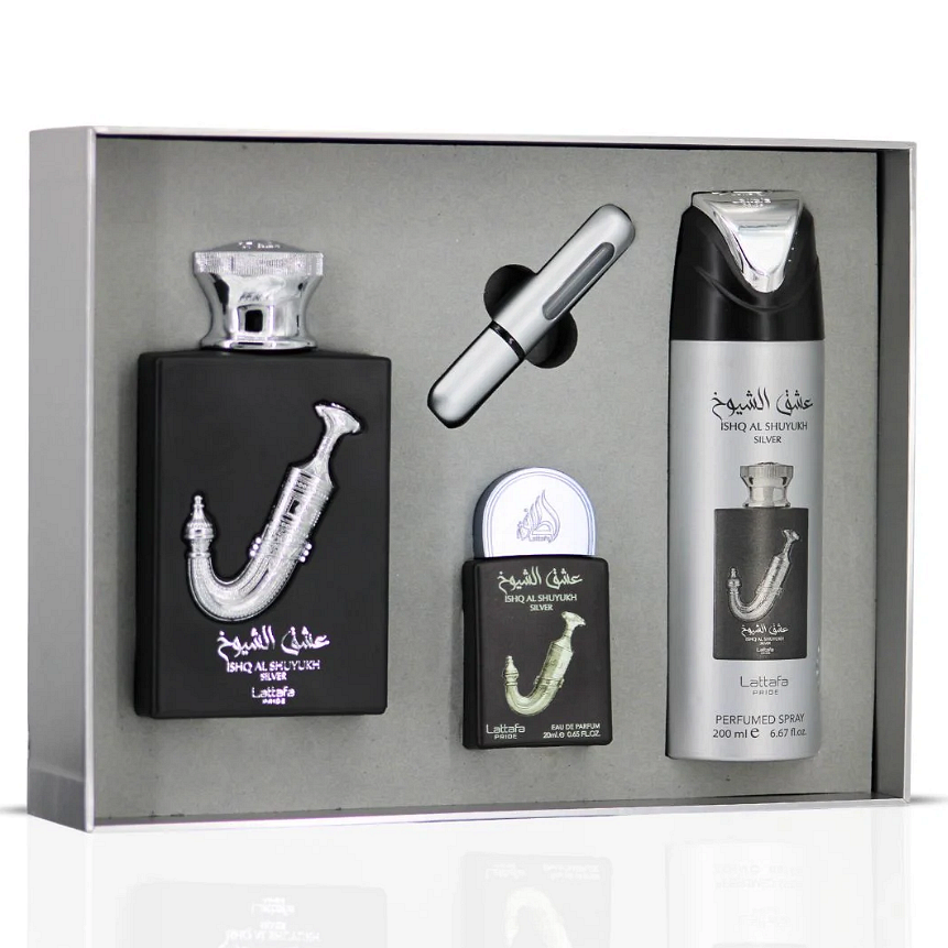 Set Ishq Al Shuyukh Silver Gift Set