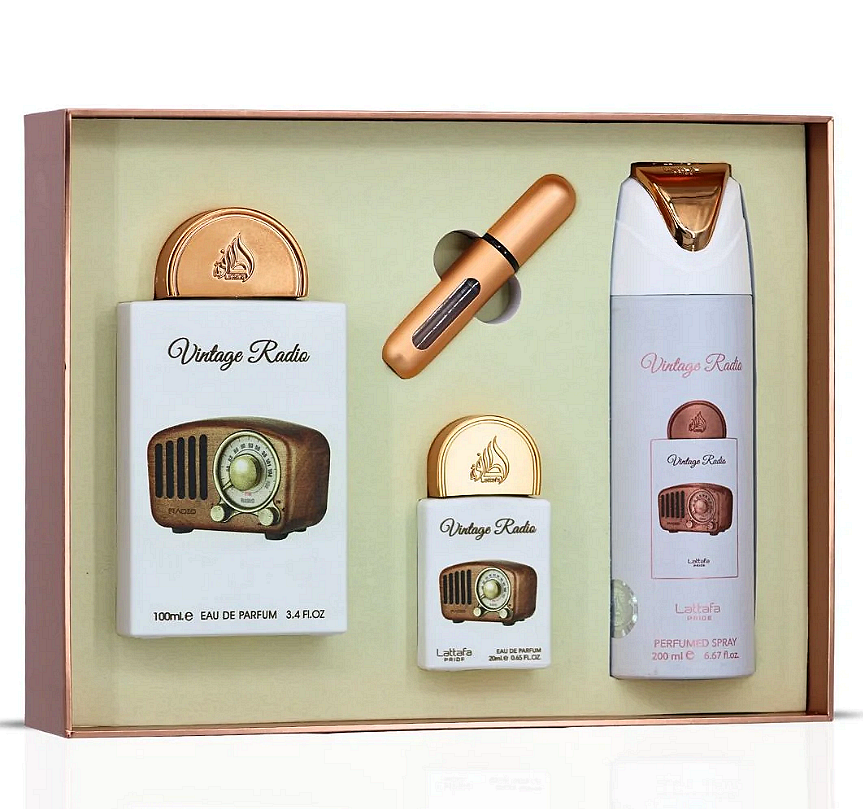 Set Lattafa Pride Vintage Radio Giftset