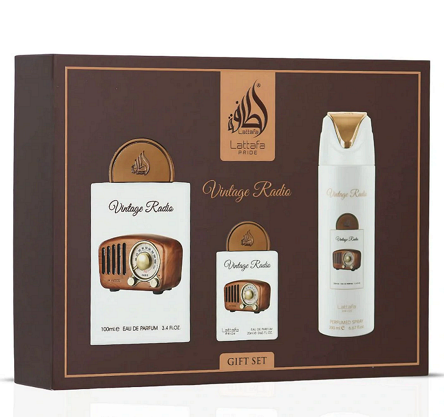 Set Lattafa Pride Vintage Radio Giftset