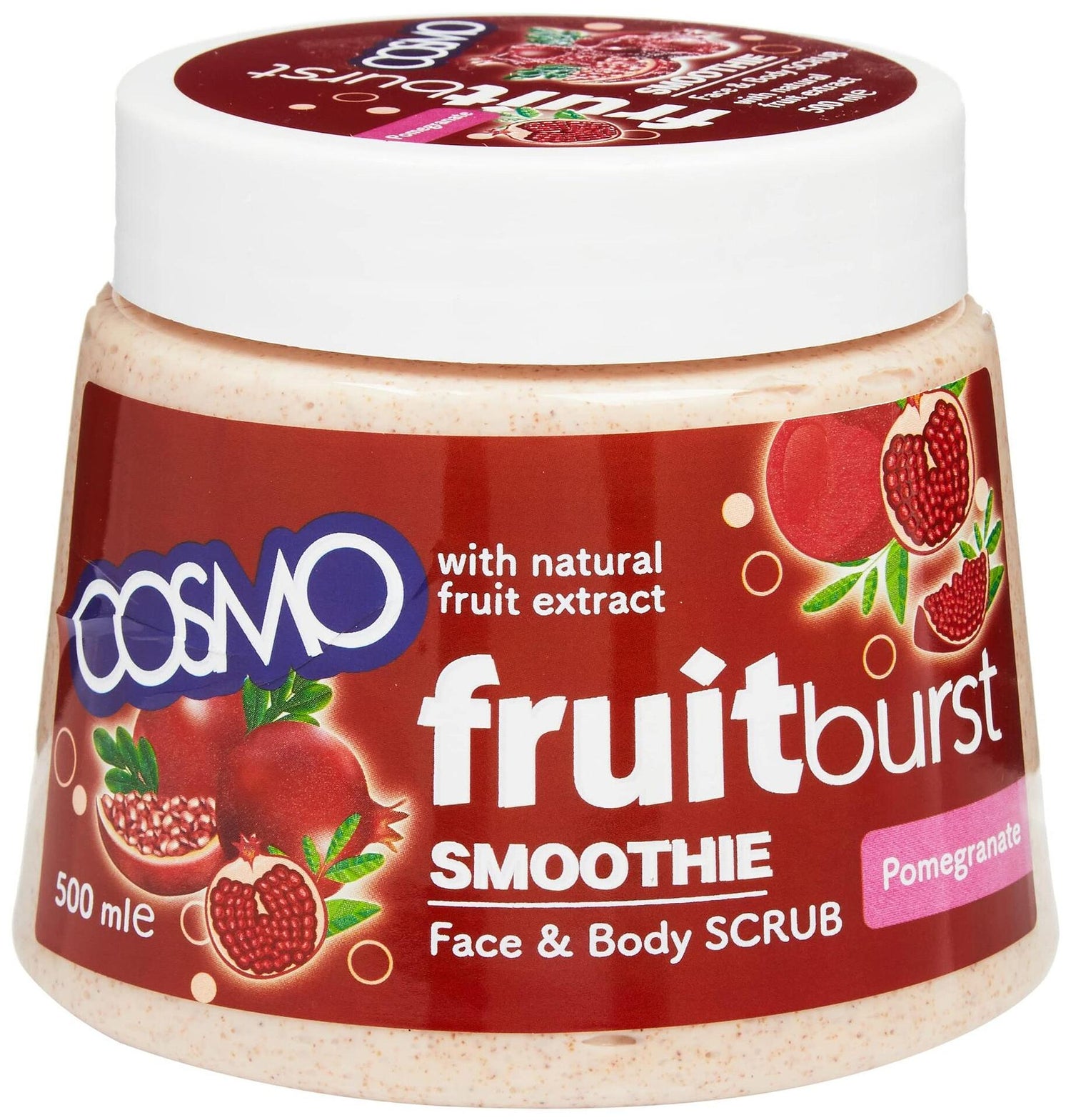 Scrub pentru față și corp Cosmo Pomegranate Smoothie 500ml